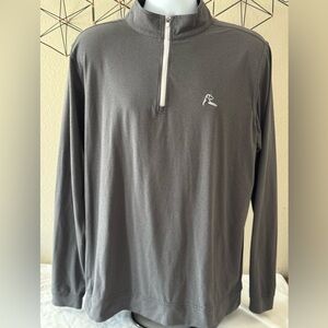 RHOBACK 1/4 Zip Performance Pullover Golf Casual Shirt - Stretch - Dark Gray - L